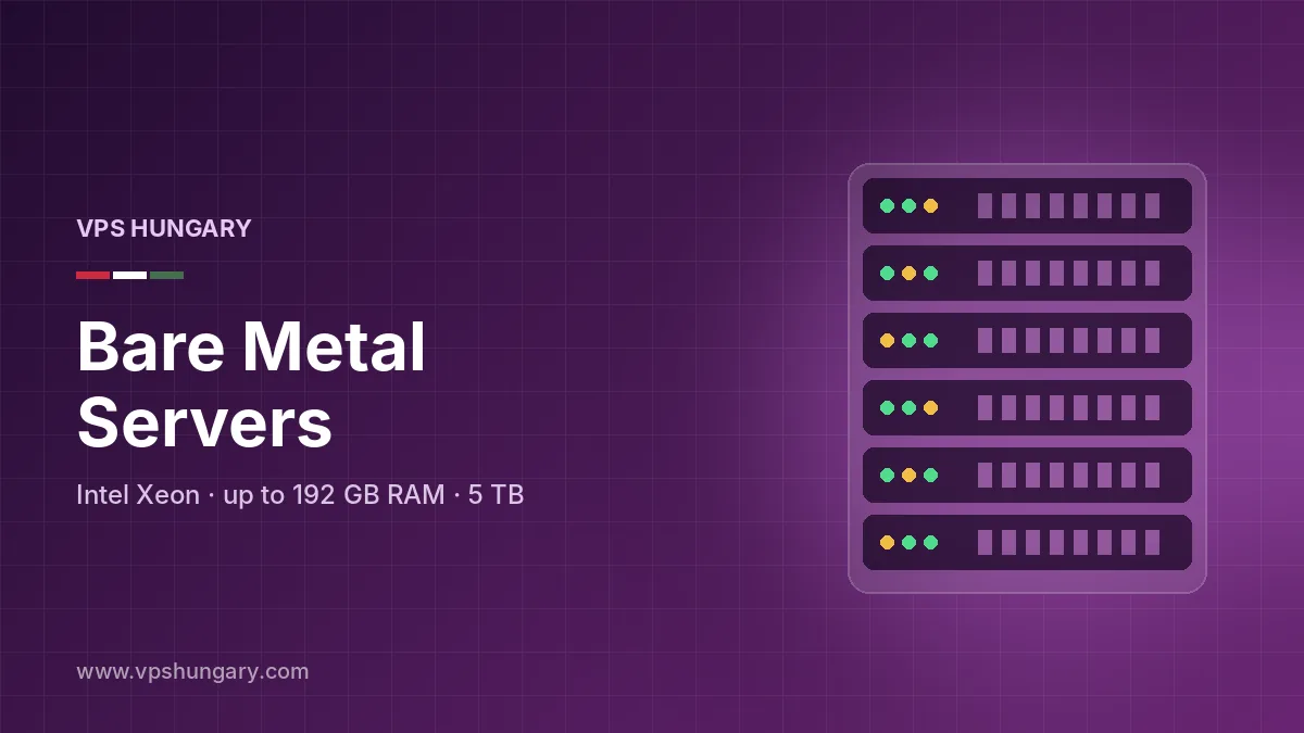Rack of Intel Xeon dedicated servers with network cabling inside the Budapest Tier III datacenter